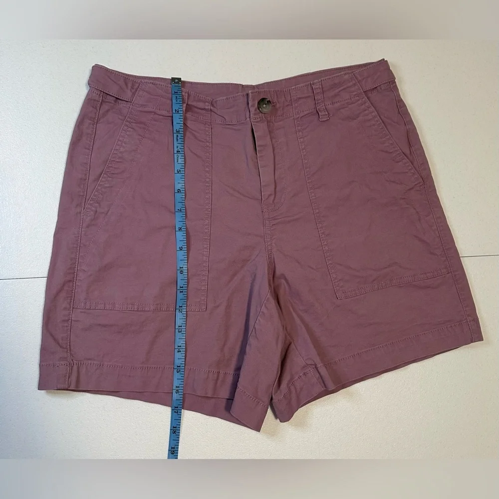 CAbi Light‎ Purple Paperback Short Cotton Canvas Womens Size 8 Stretch 6423